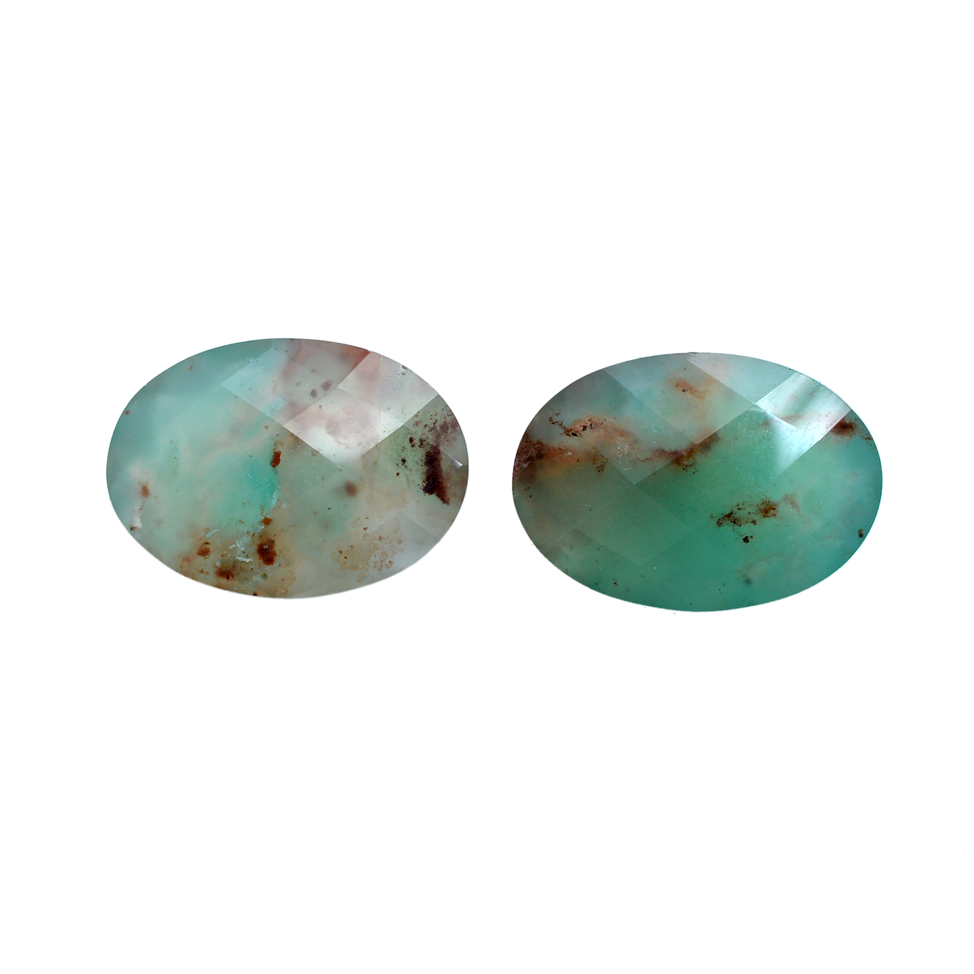 Oval Faceted Pair 1